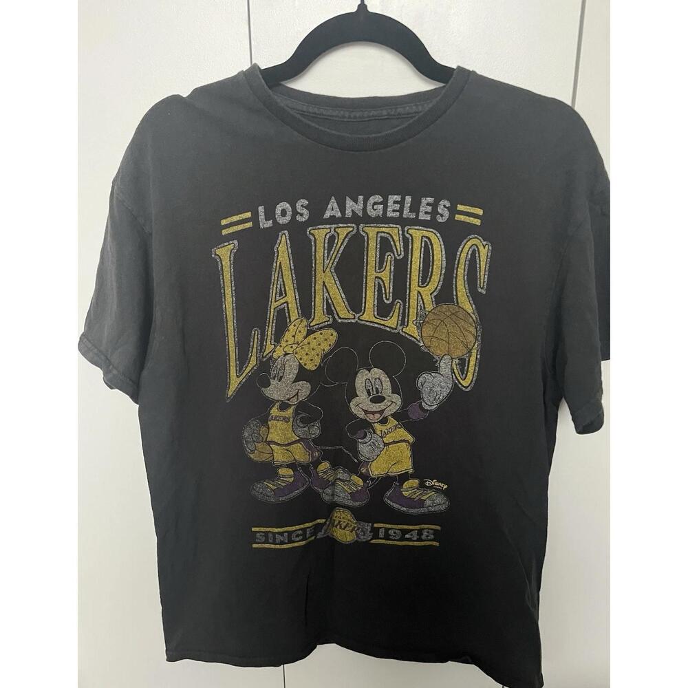 Disney X Junk Food Los Angeles Lakers Nba Mickey And Minnie T-Shirt Size Medium
